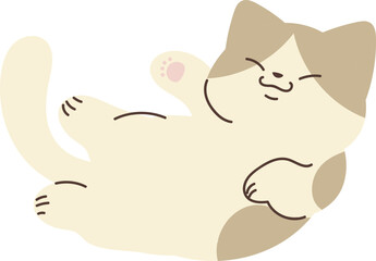 Cute cat illustration vector