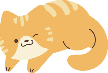 Cute cat illustration vector