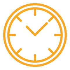 Wall clock Vector Icon Design Illustration