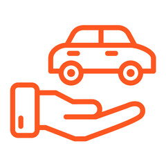 Car insurance Vector Icon Design Illustration