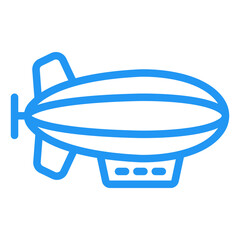 Zeppelin Vector Icon Design Illustration © Graphixs Art