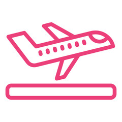 Takeoff Vector Icon Design Illustration
