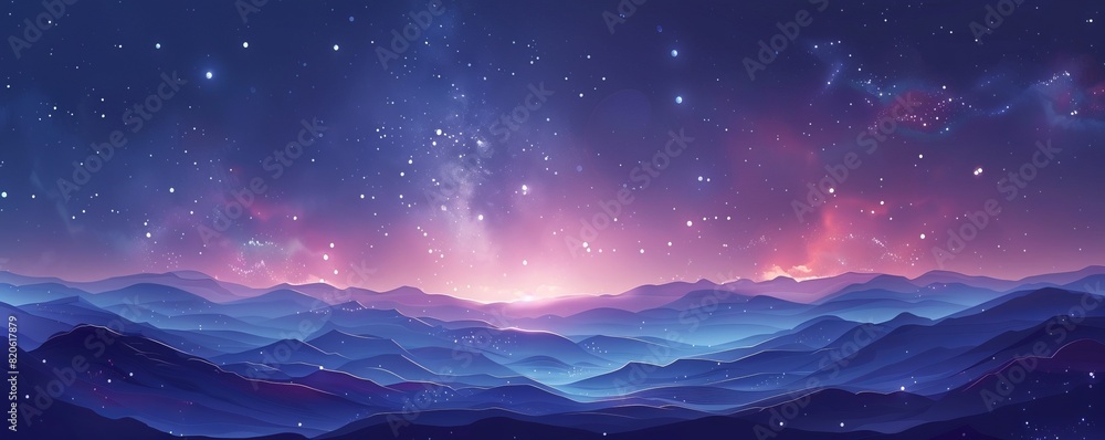 Poster a cosmic dreamscape where stars twinkle in the endless expanse of space, their light casting a mesme