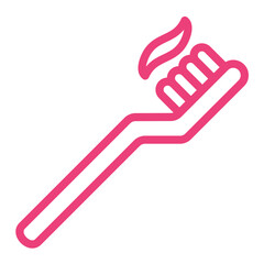 Toothbrush Vector Icon Design Illustration