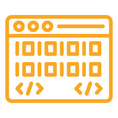 Binary code Vector Icon Design Illustration