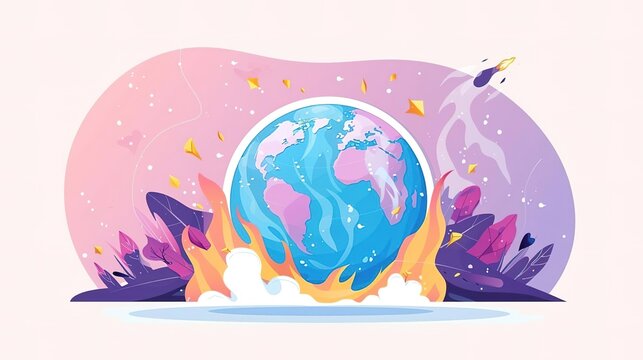 Our planet is on fire. Global warming is a real and present danger, and we need to act now to stop it. The future of our planet depends on it.