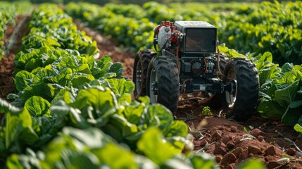 Guided by computer vision, the robot aids agricultural crop monitoring, detecting diseases and pests early to optimize yields and minimize environmental impact.