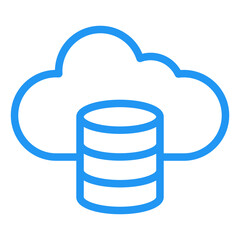 Cloud data Vector Icon Design Illustration