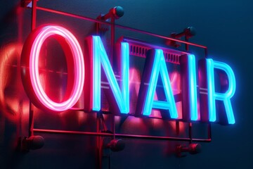 「ONAIR（オンエア）」の文字が入ったグラフィック（配信・放送中・ライブ配信）	
