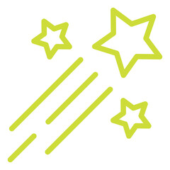 Shooting stars Vector Icon Design Illustration