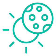 Eclipse Vector Icon Design Illustration