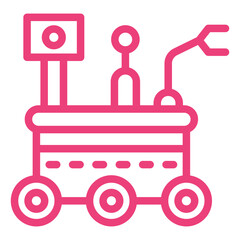 Mars rover Vector Icon Design Illustration