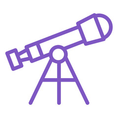 Telescope Vector Icon Design Illustration