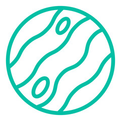 Uranus Vector Icon Design Illustration