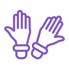 Gloves Vector Icon Design Illustration
