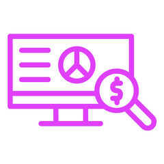 Market Research Vector Icon Design Illustration