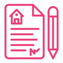 Contract Vector Icon Design Illustration