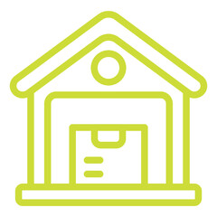 Ware house Vector Icon Design Illustration