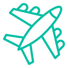 Fototapeta premium Airplane Vector Icon Design Illustration