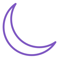 Moon Vector Icon Design Illustration