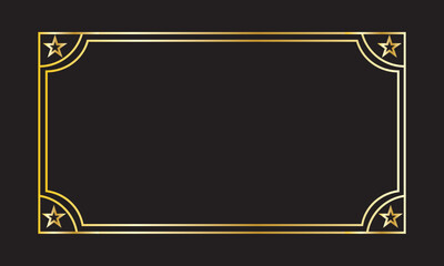 Vector paper design vintage style page border. isolated on black background. EPS 10/AI