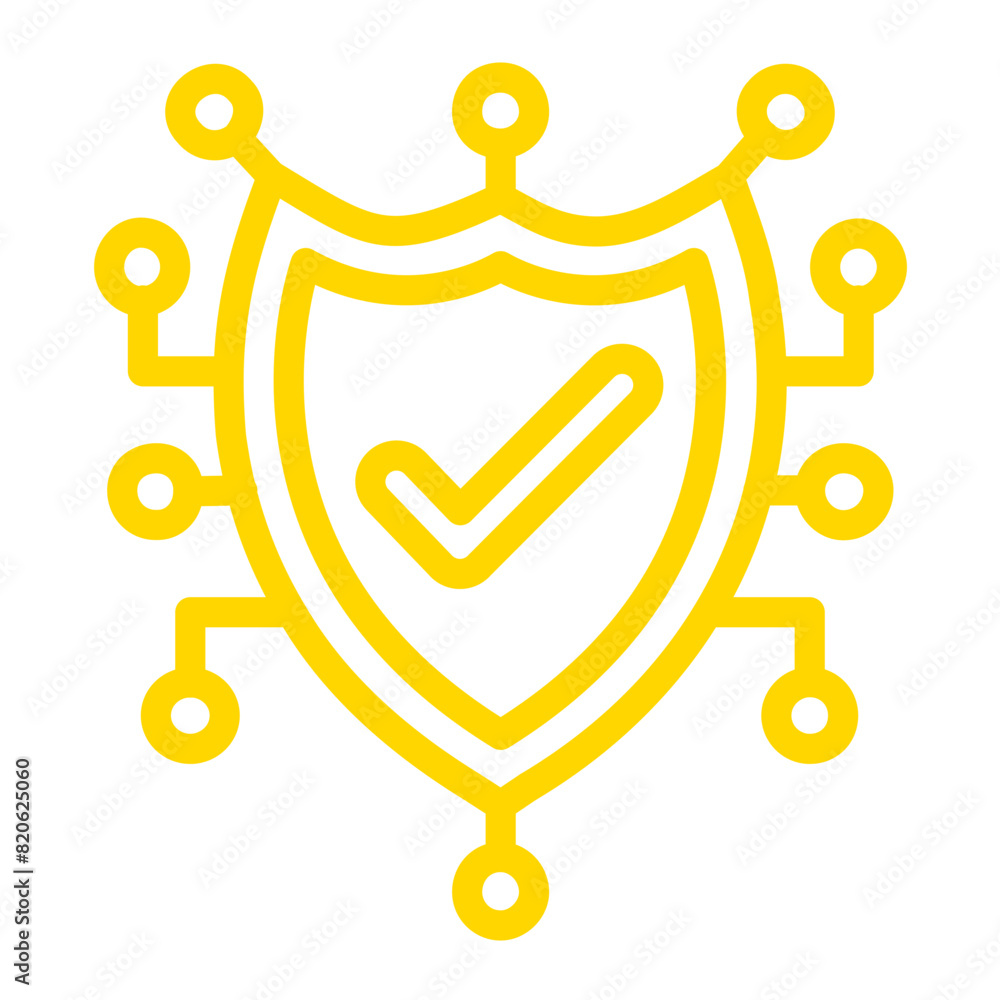 Wall mural Cyber security Vector Icon Design Illustration