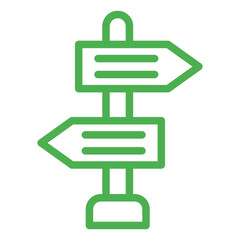 Directional sign Vector Icon Design Illustration