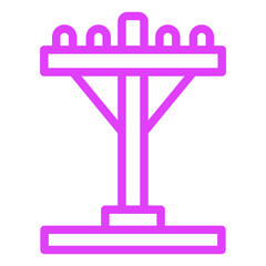 Electric pole Vector Icon Design Illustration