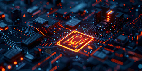 Abstract futuristic Sci-fi technology banner