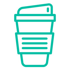 Paper cup Vector Icon Design Illustration