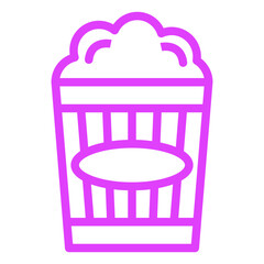 Popcorn Vector Icon Design Illustration