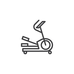 Elliptical Machine line icon
