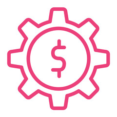 Cog wheel Vector Icon Design Illustration