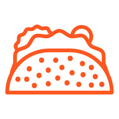 Taco Vector Icon Design Illustration