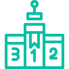 Fototapeta premium Goal Vector Icon Design Illustration