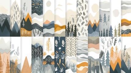 Scandinavian Pattern Illustration
