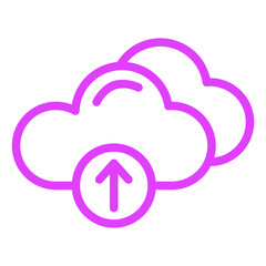 Cloud Upload Vector Icon Design Illustration