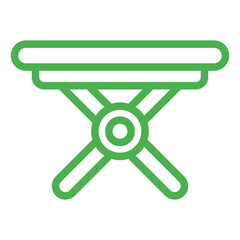 Obraz premium Folding Table Vector Icon Design Illustration