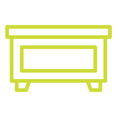 Naklejka premium Desk Vector Icon Design Illustration