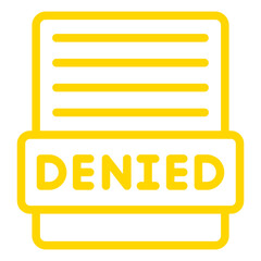 Denied Vector Icon Design Illustration