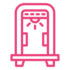 Metal Detector Vector Icon Design Illustration