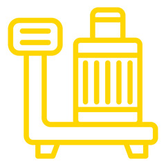 Luggage Scan Vector Icon Design Illustration