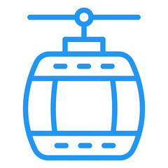 Cable Car Vector Icon Design Illustration