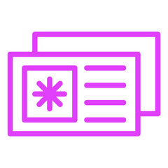 Postcard Vector Icon Design Illustration