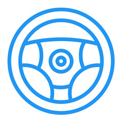 Steering wheel Vector Icon Design Illustration