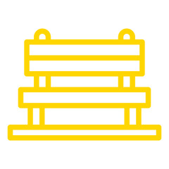 Bench Vector Icon Design Illustration