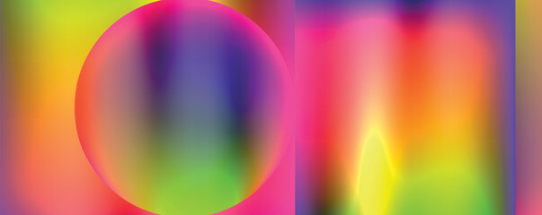Obraz premium Concept of neon color fluid liquid gradients shapes. Vector Illustration For Wallpaper, Banner, Background, Card, Book Illustration, landing page