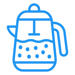 French Press Vector Icon Design Illustration
