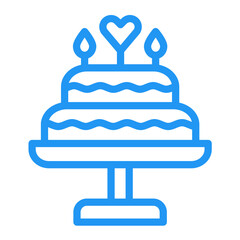 Cake Vector Icon Design Illustration