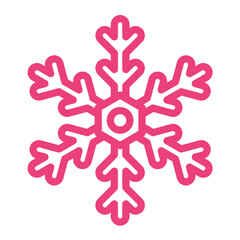 Snowflake Vector Icon Design Illustration